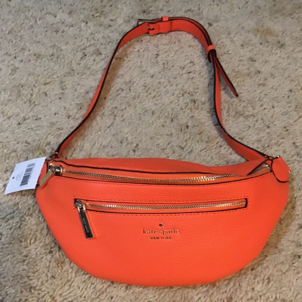 KATE SPADE bright orange fanny pack